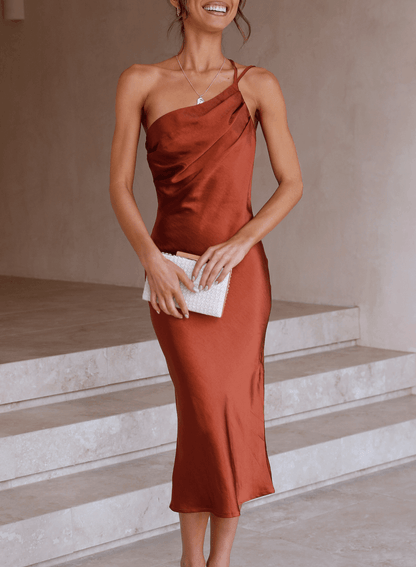 Luxurious Knee Length Slip Dress