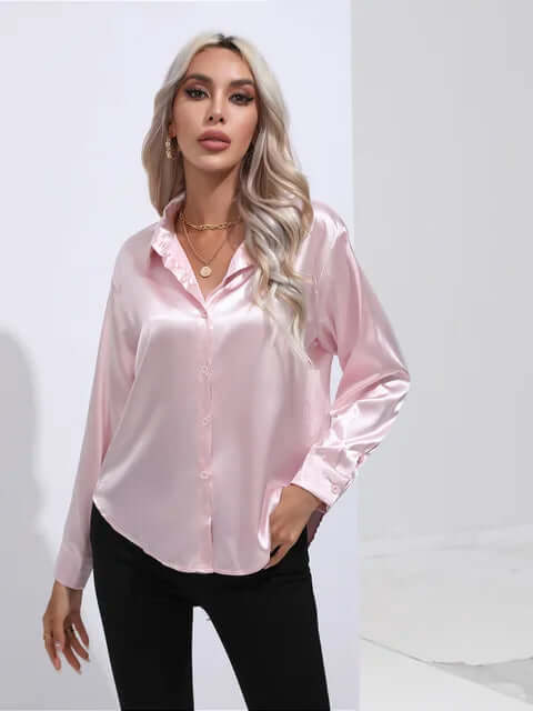 Ladies Soft Flowy Long Sleeve Shirt