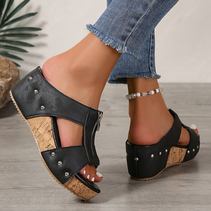 Classic Women's High Heel Wedge Sandals