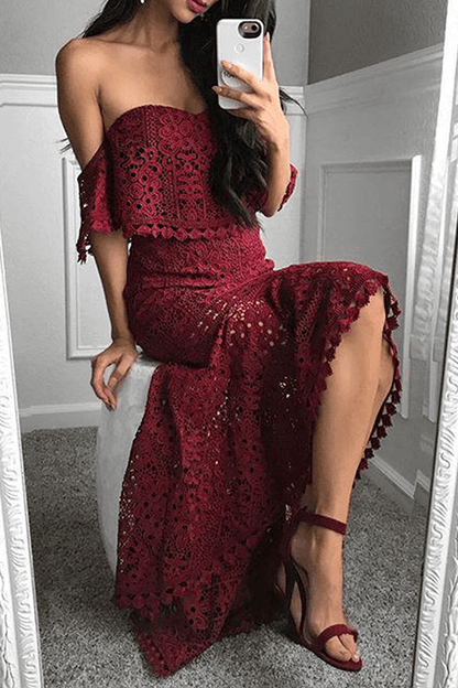 Delicate Floral Two Piece Outfit