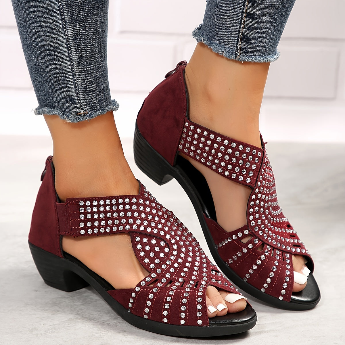 Glittery Cushion Flip Flop Sandals