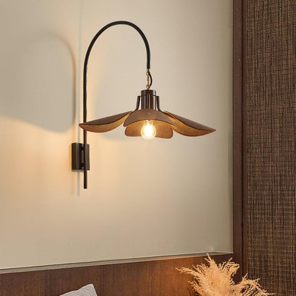 Beautiful Floral Glass Table Lamp