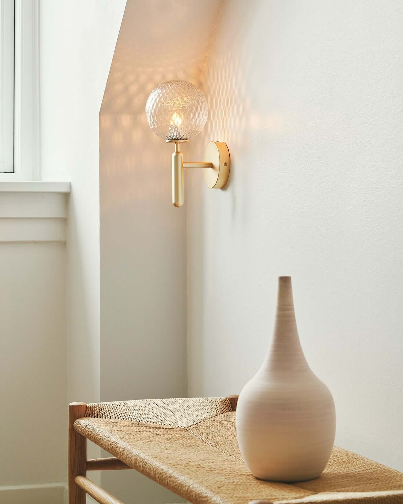 Stylish Glass Wall Light Fixture