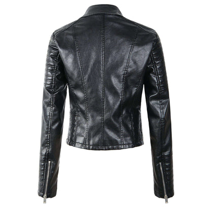 Vintage Style Leather Motorcycle Jacket