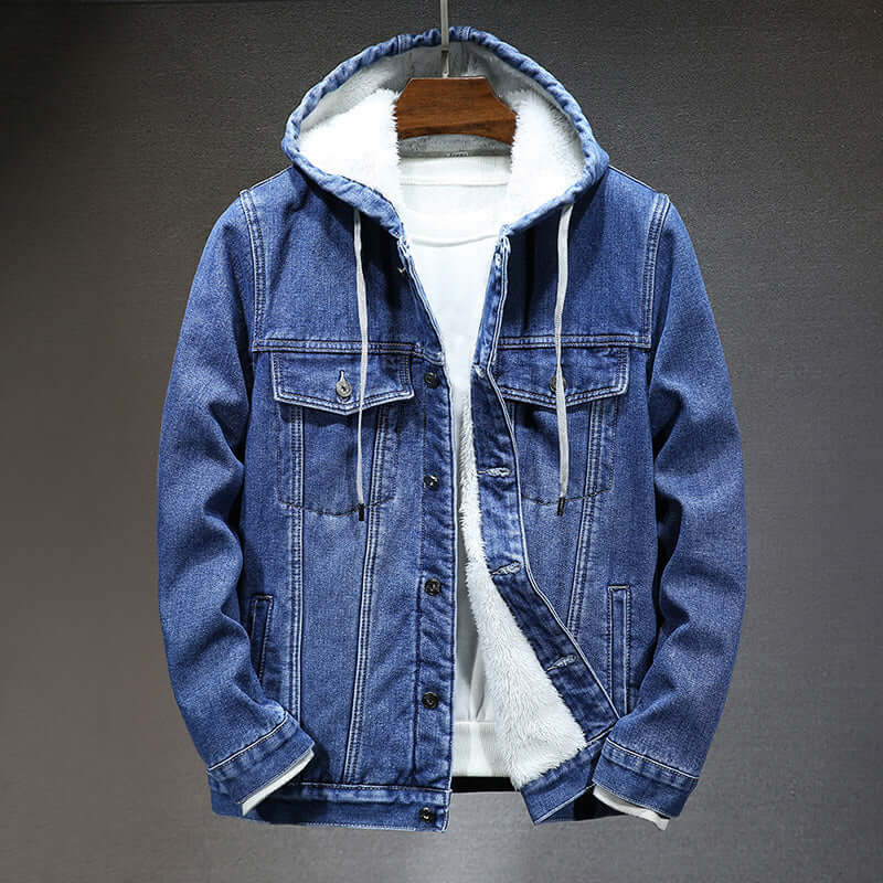 Warm Mens Cozy Faux Leather Jacket - Luxivelle