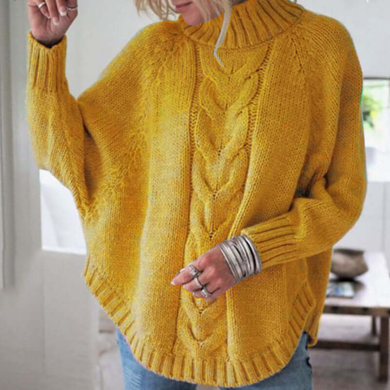 Relaxed Fit Women's Long Sleeve Sweater