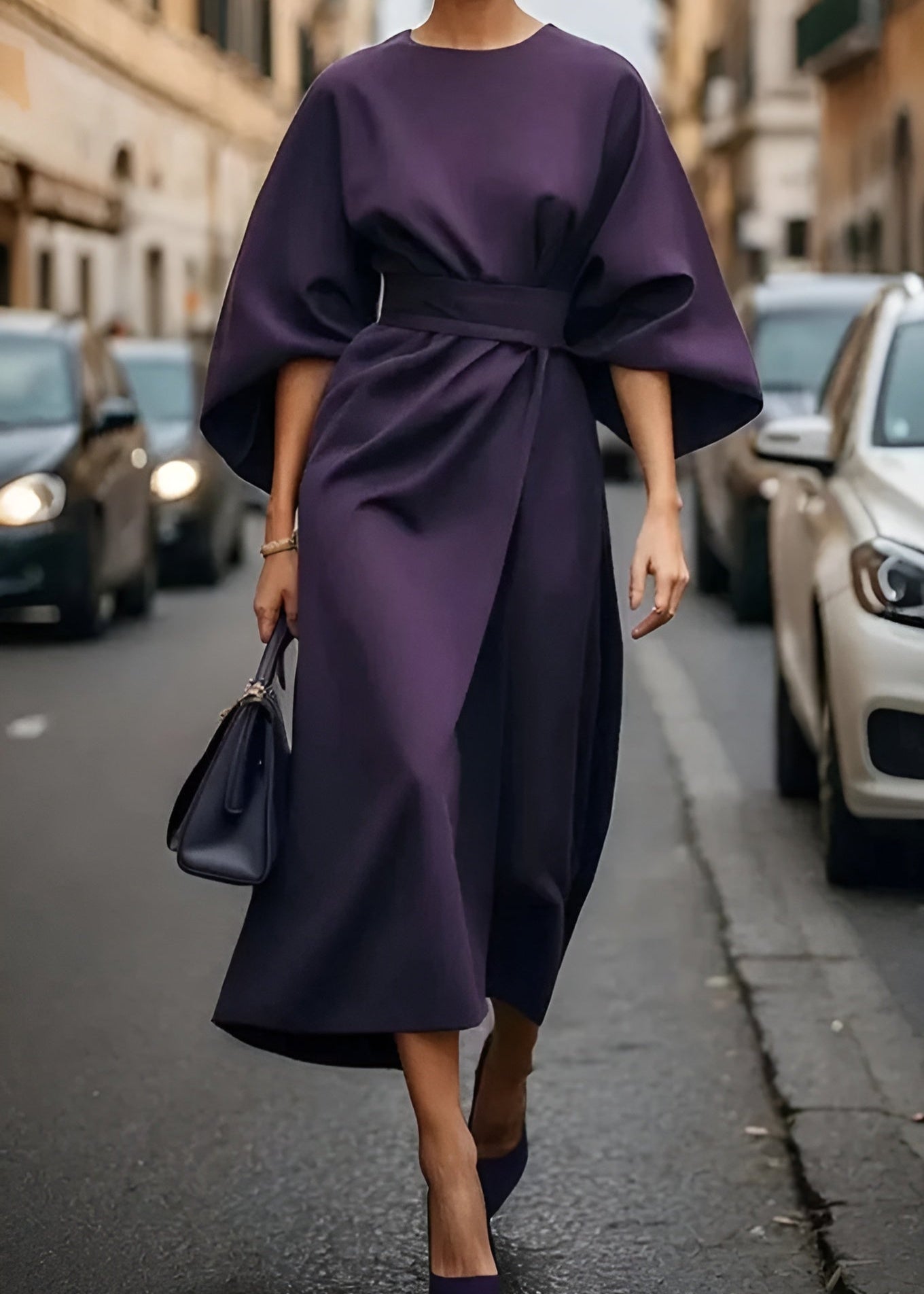 Elegant Long Sleeve Maxi Dress for Ladies
