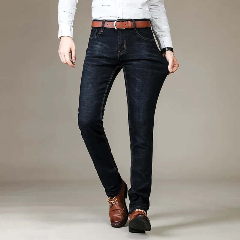 Regular Fit Straight Leg Jeans