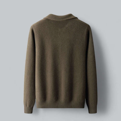 Soft Men's Wool Cardigan Sweater