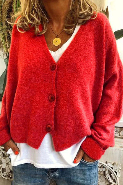 Colorful Patchwork Open Front Women's Cardigan