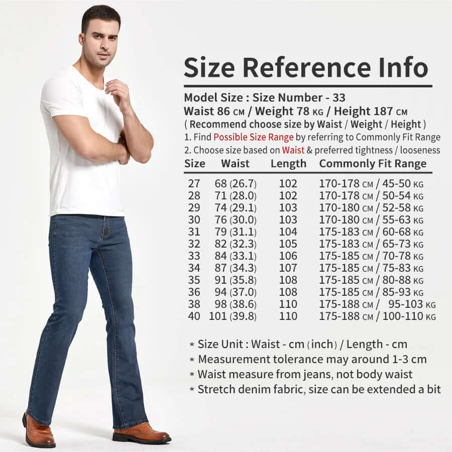 Comfortable Fit Stretch Blue Jeans