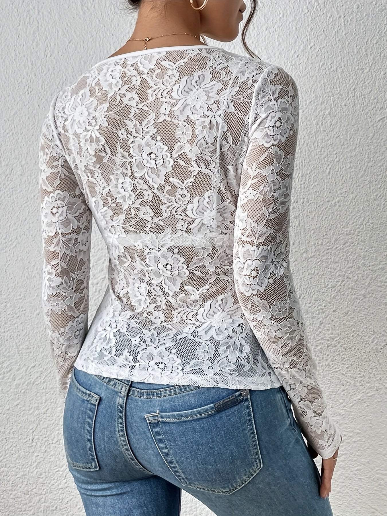 Delicate Floral Blouse for Women