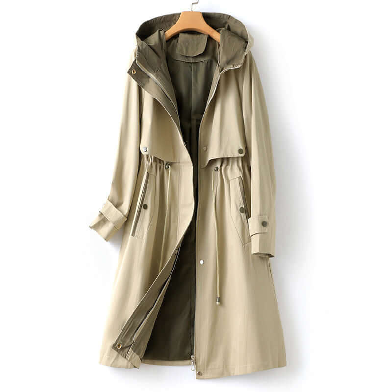 Ladies' Fit Waterproof Windbreaker Coat - Luxivelle
