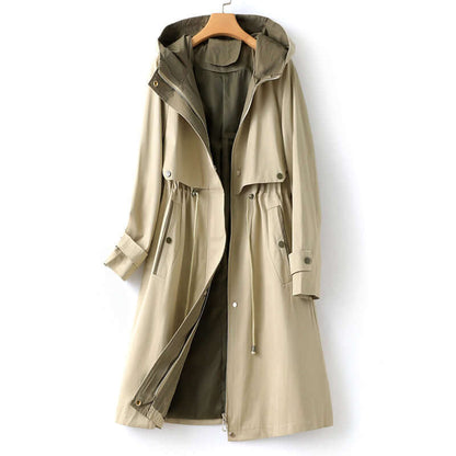 Ladies' Fit Waterproof Windbreaker Coat - Luxivelle