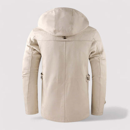 Warm Insulated Men's Snow Jacket with Hood