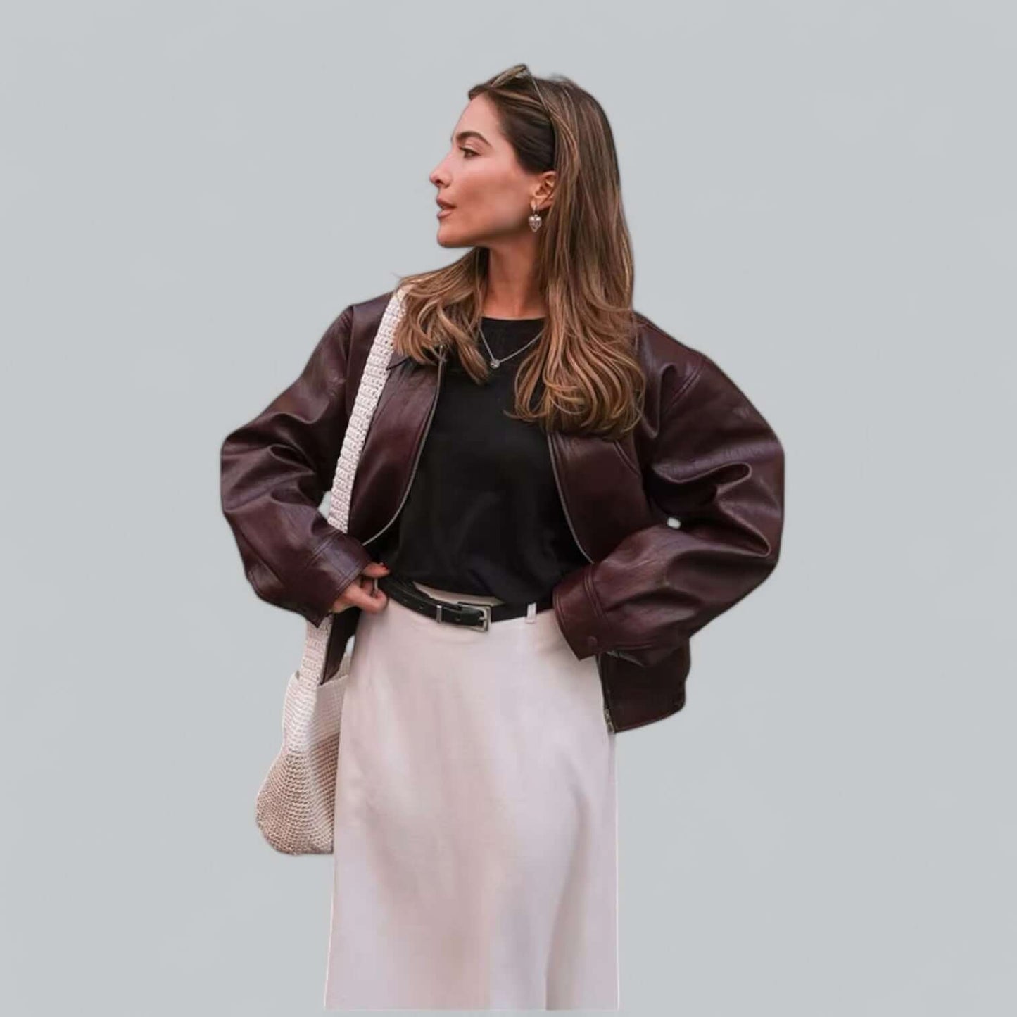 Classic Faux Leather Biker Jacket