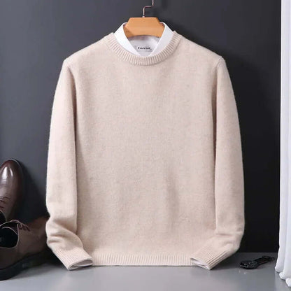 Premium Men's Cozy Cashmere Crew Sweater - Luxivelle