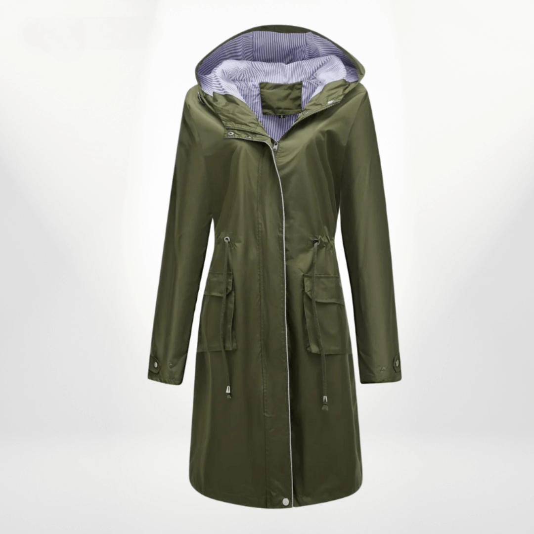 Ladies Long Waterproof Rain Coat
