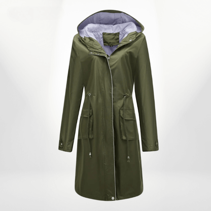 Ladies Long Waterproof Rain Coat