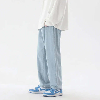 Comfortable Men's Straight Leg Casual Jeans
