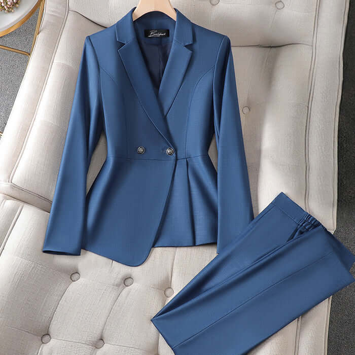 Classic Fit Ladies Suit Jacket Set - Luxivelle