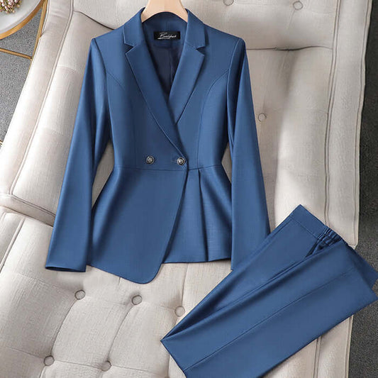 Classic Fit Ladies Suit Jacket Set - Luxivelle