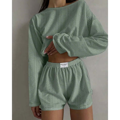 Ladies' Breathable Summer Sleep Set - Top & Shorts