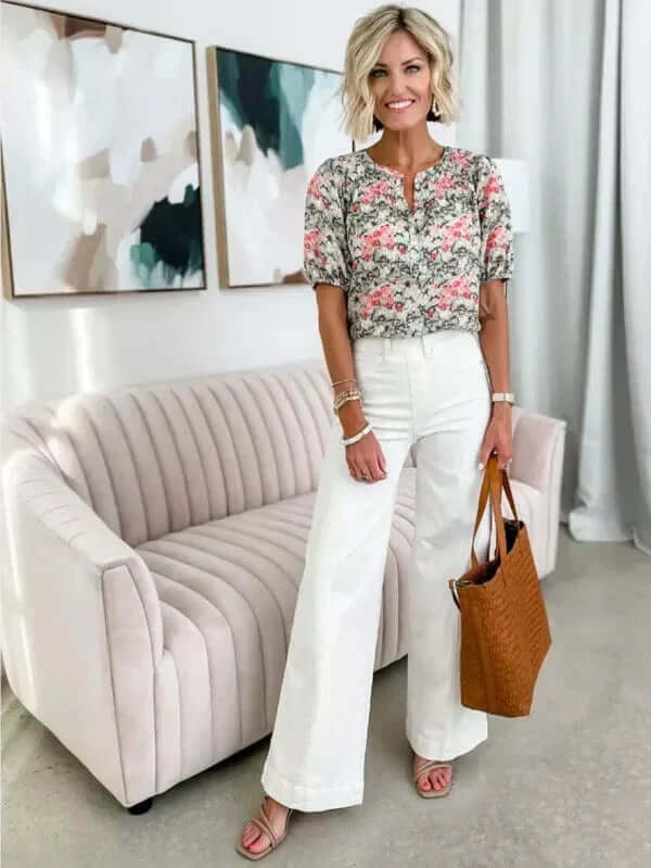 Ladies Loose Fit Straight Jeans