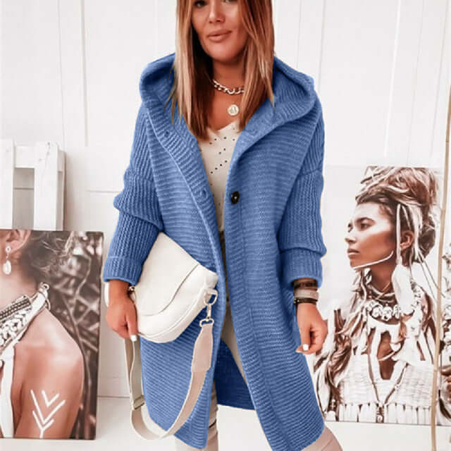 Cozy Button Front Sweater - Luxivelle
