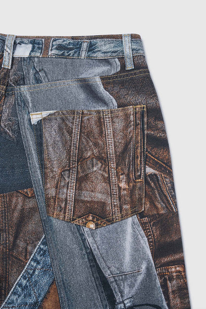 Loose Fit Floral Print Women's Pants