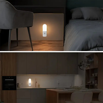 Bright LED Motion Night Lamp - Rechargeable Wall Light