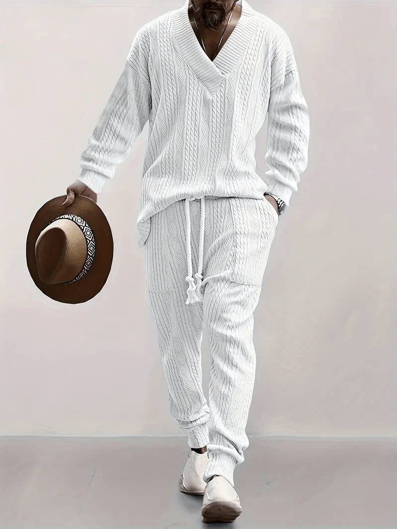 Cozy Men's Knit Lounge Wear Set