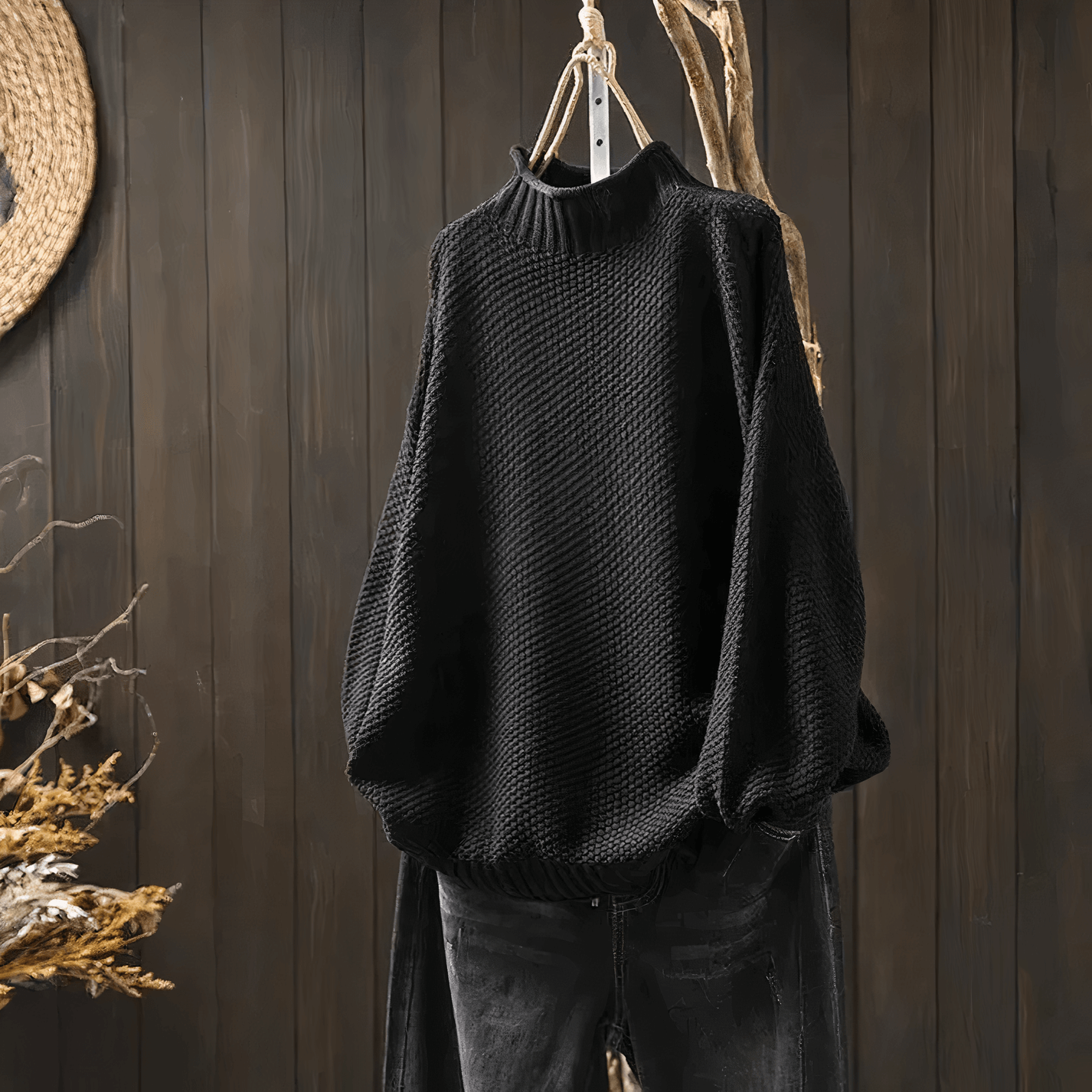 Classic Female Crew Neck Winter Sweater