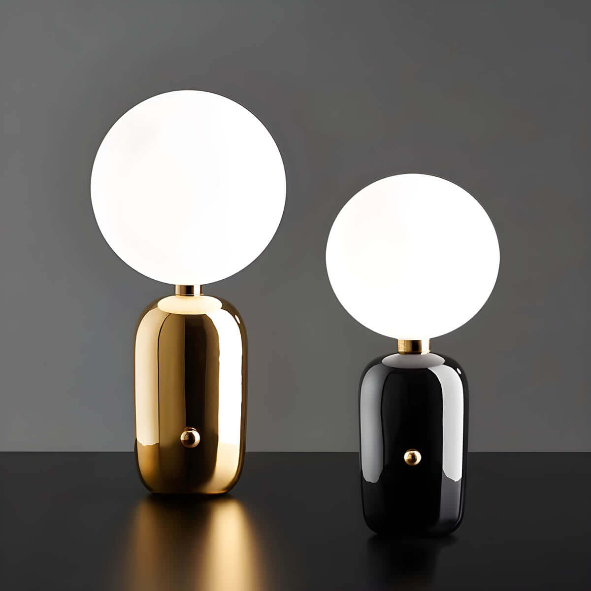 Luxury Glass and Metal Desk Lamp with G9 Bulb - Luxivelle