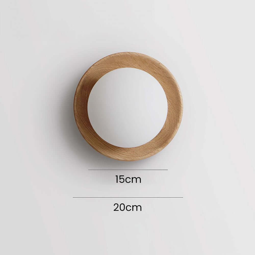 Simple Wooden LED Wall Light