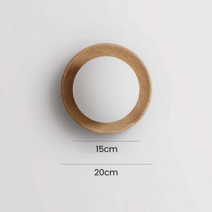 Simple Wooden LED Wall Light