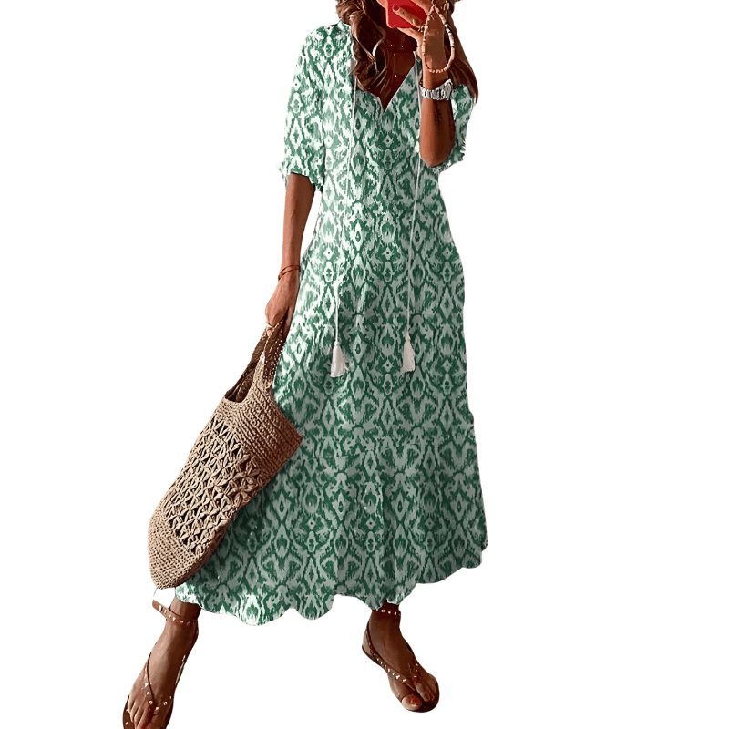 Elegant Long Sleeve Sundress