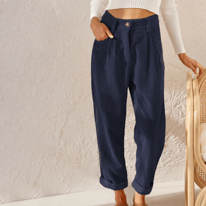 Comfortable Wide Leg Corduroy Pants