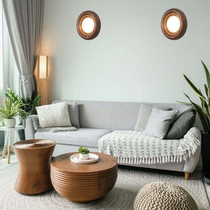 Contemporary Wooden Led Wall Lamp