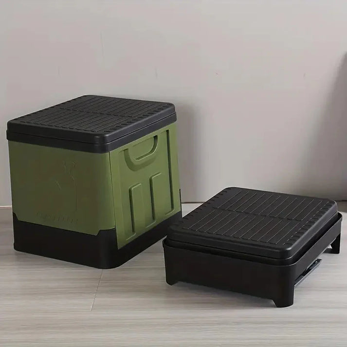 Compact Collapsible Toilet for Outdoor Use