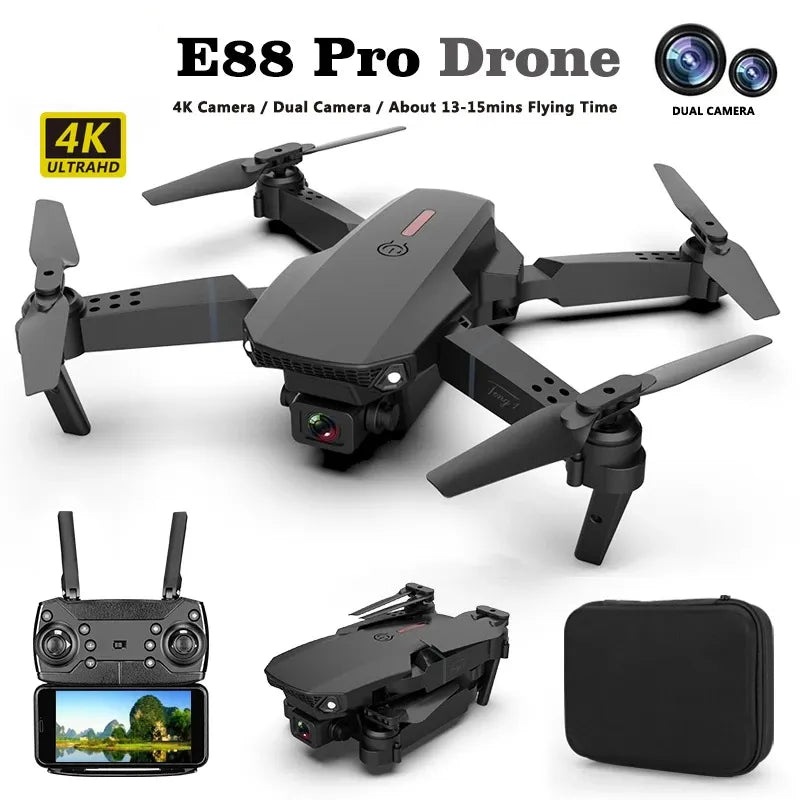 High-Definition Dual Lens Wide View Drone - Luxivelle
