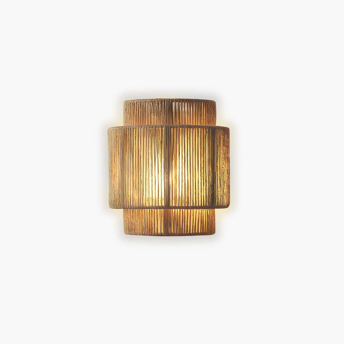 Rustic Jute Hanging Lamp 25x23cm