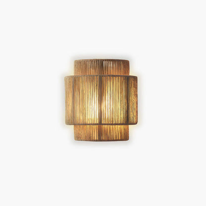 Rustic Jute Hanging Lamp 25x23cm