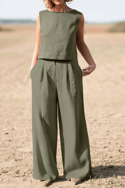 Comfortable Women's Casual Tee and Loose Fit Pant Set