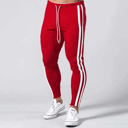 Slim Fit Stripe Men's Casual Pants