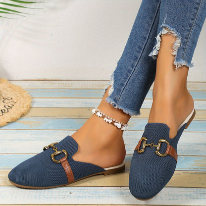 Ladies Comfortable Buckle Flat Sandals