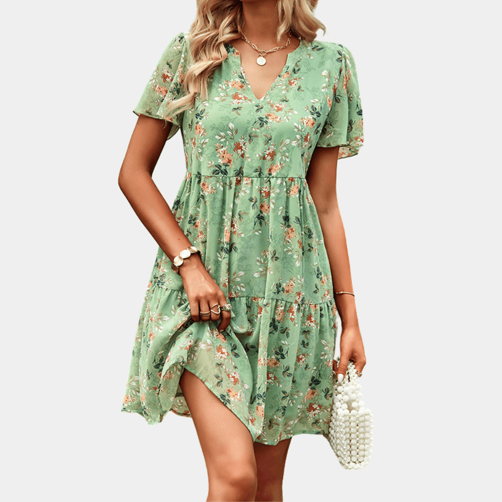 Bright Floral Sundress for Women