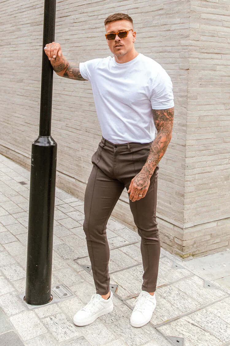 Men's Tailored Fit Trousers - Comfortable & Stylish