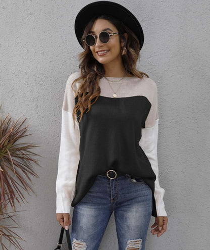 Soft Crew Neck Oversized Sweater - Luxivelle