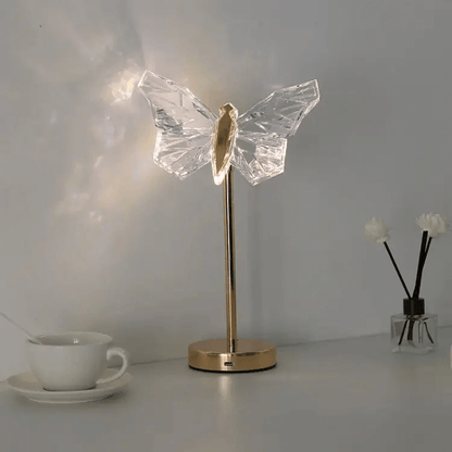Colorful Glass Butterfly Desk Light Lamp